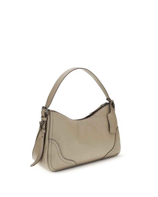 Prada Gray Aimée Large Shoulder Bag