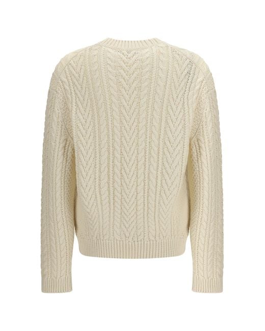 Loro Piana White Schooner Crewneck for men