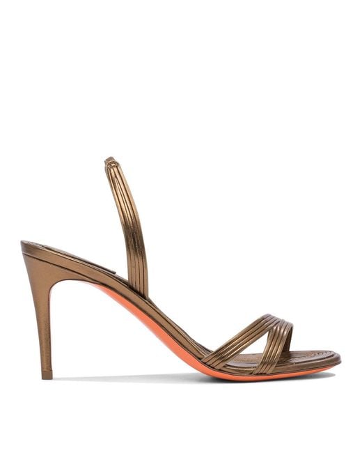 Santoni White Sandals