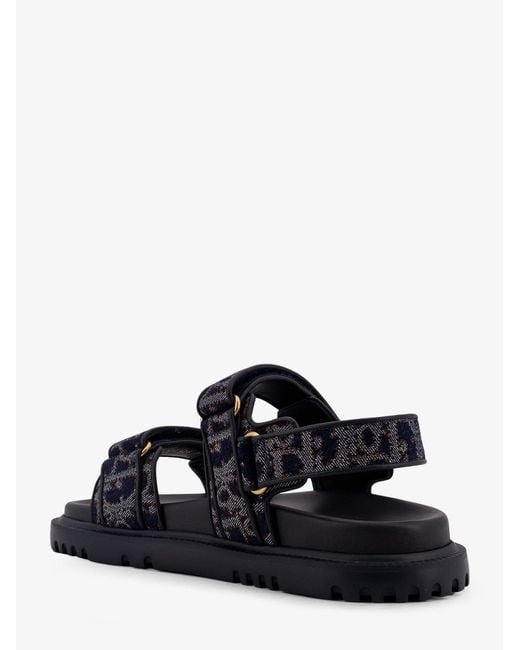 Dior Black Dior Dior Oblique Denim Dioract Sandals