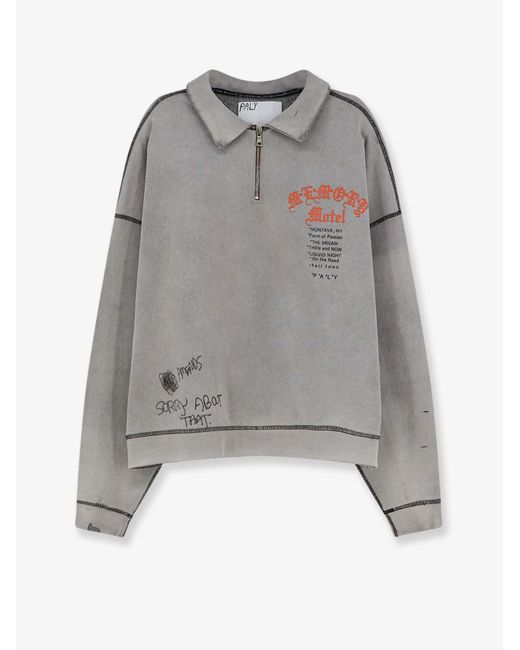 Men's Grey Cotton Sweatshirt