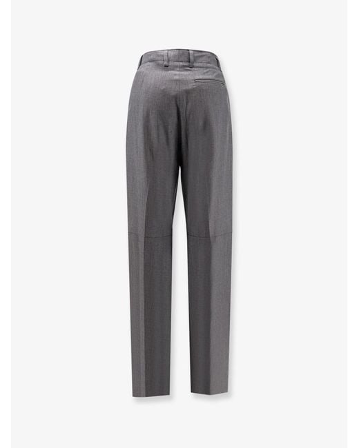 MM6 by Maison Margiela Gray Virgin Wool Cotton Trousers