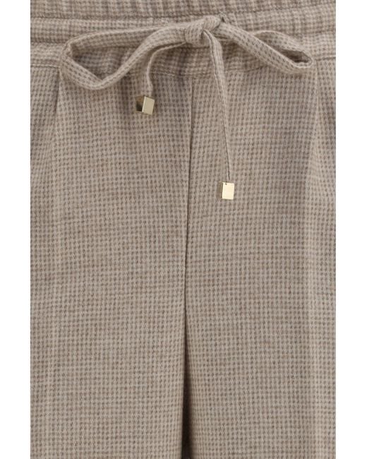 Kiton Gray Cashmere Drawstring Pants