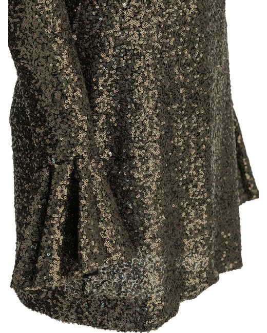 Semler Black Short Dress With Sequins