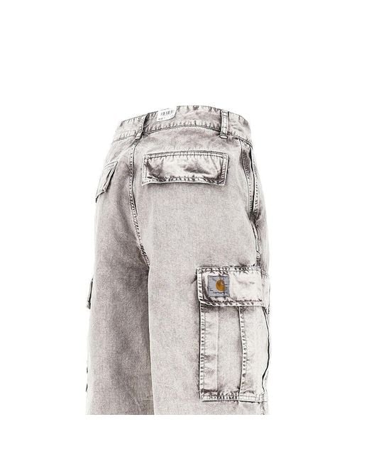 Carhartt Gray 'Cole' Cotton Ripstop Cargo Pants for men