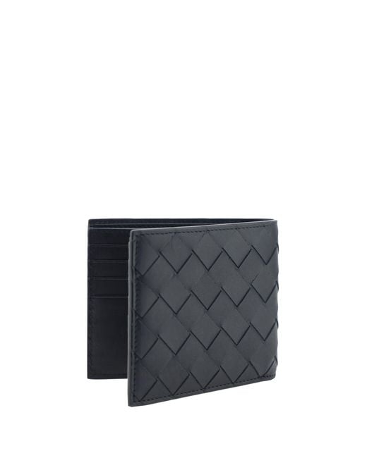 Bottega Veneta Blue Iconic Intrecciato Wallet for men