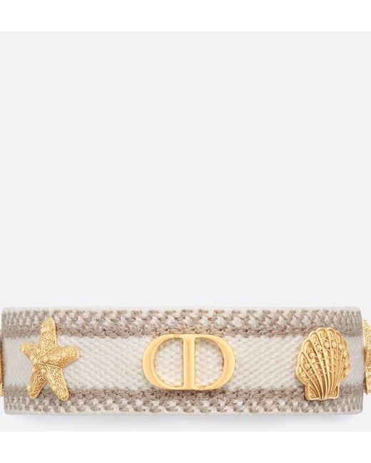 Dior White "Iviera" Bracelet