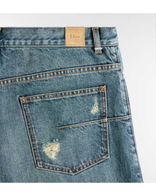 Dior Blue Wide Leg Jeans