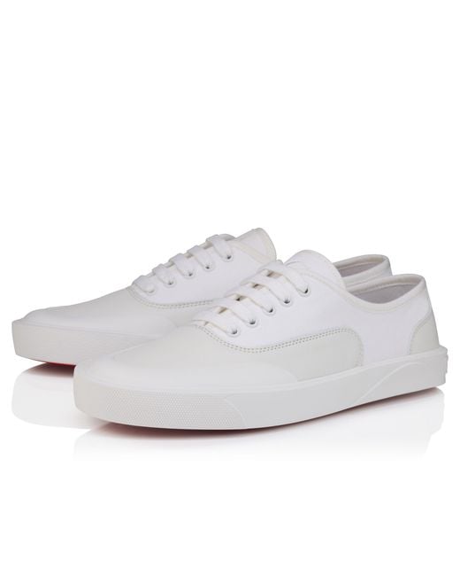 Christian Louboutin White Tactical Skate Sneakers for men