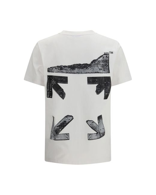 Off-White c/o Virgil Abloh White Metal Arrow Slim Short-Sleeve T-Shirt for men