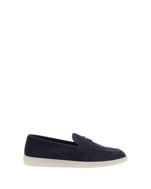 Prada Blue Loafers for men