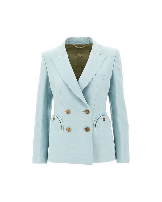 BLAZE Blue 'Charmer' Silk And Linen R