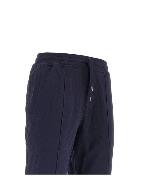 Brunello Cucinelli Blue Techno Cotton Sweatpants for men