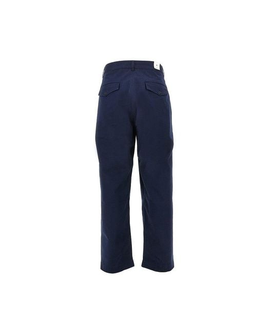 Forét Blue 'Writer' Relaxed Fit Pleated Pants for men