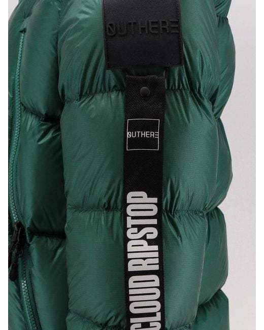 OUTHERE Green Strife Nylon Down Jacket for men