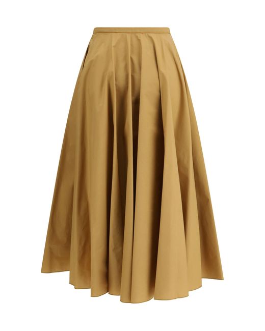 Forte_forte Natural Forte_Forte Poplin Skirt