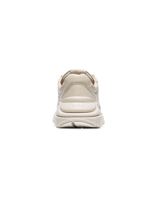 Gucci White "Rhyton" Sneakers for men