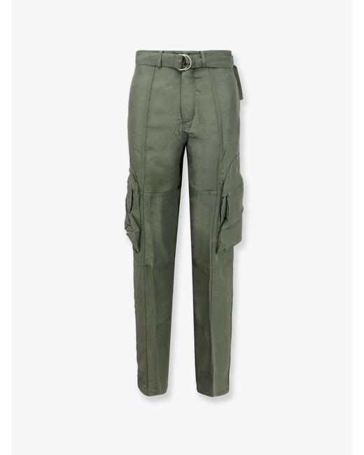 Women's Green Cargo Trousers Kelly Fluid