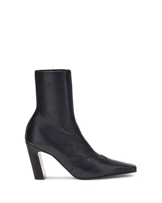 Khaite Black Ankle Boots Nevada Leather