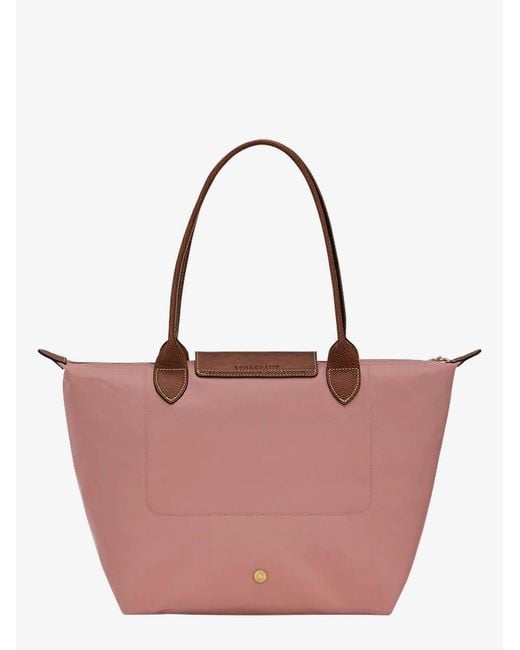 Longchamp Pink Le Pliage Foldable Nylon Shoulder Bag