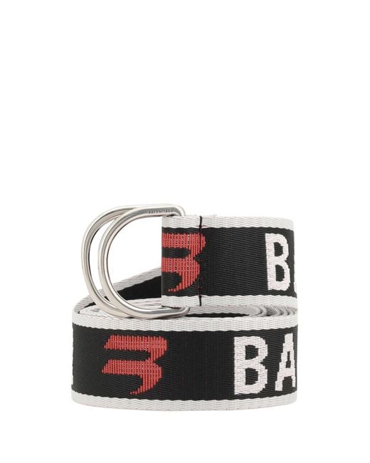 Men's White D-Ring Belt