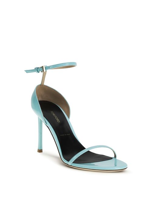 Tom Ford White Vertigo Patent Leather Sandals
