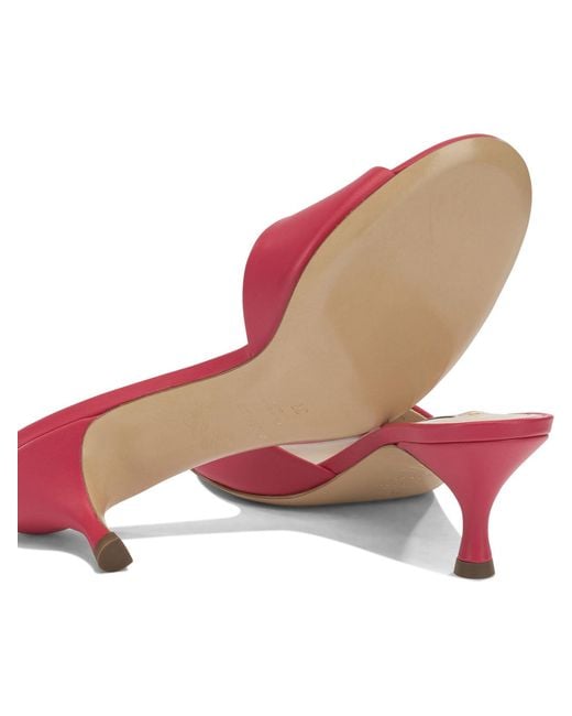Casadei Pink Fuchsia Goat Leather Goat Leather Heeled Shoes