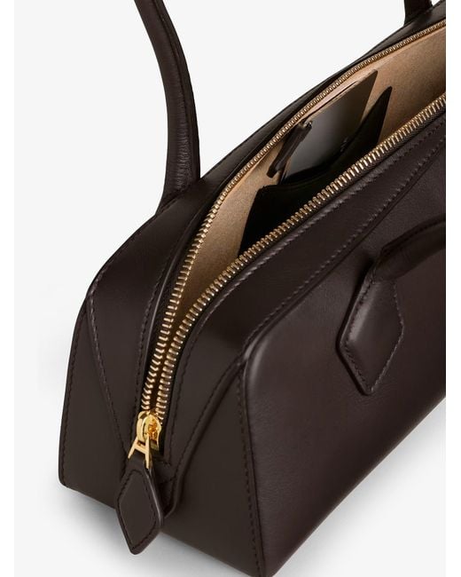 Alaïa White Le Teckel Medium Leather Shoulder Bag
