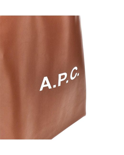 A.P.C. Brown Ninon Small Tote Bag