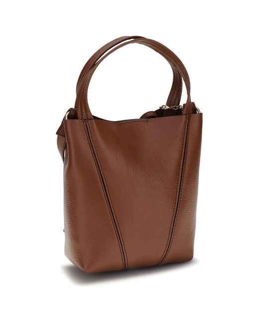 Chloé Brown Chloé Spin Shoulder Bag