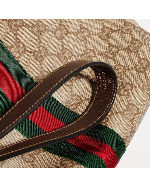 Gucci Natural Small Pouch Gg Web Detail for men