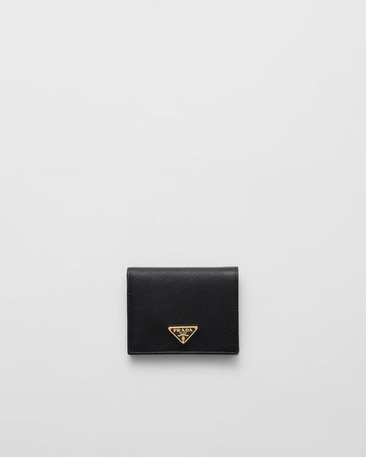 Prada White Saffiano Leather Wallet