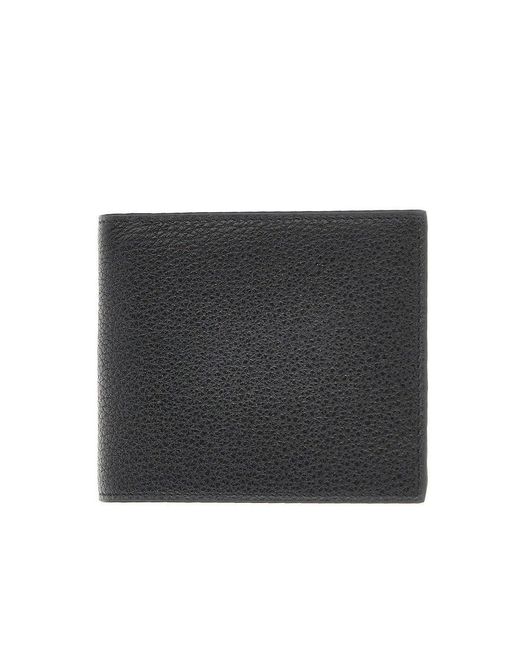 Prada Black Grained Leather Bi-Fold Wallet for men