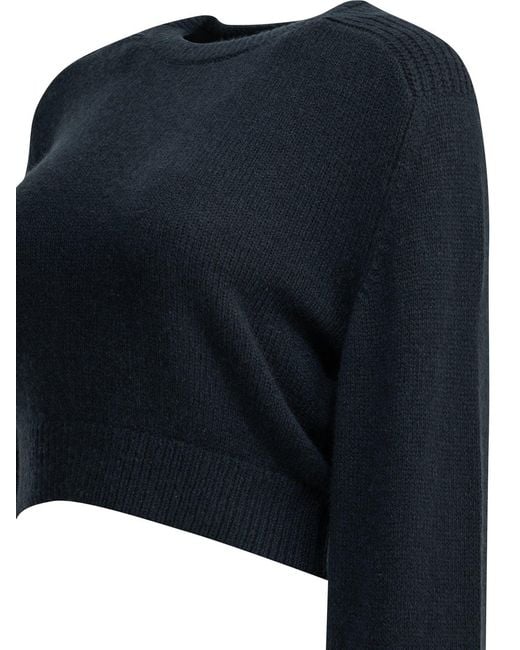 Khaite Blue Masie Crew-Neck Sweater