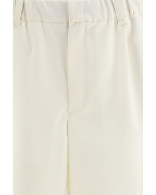 Laminar White Tailored Shorts for men