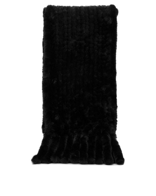 Pinko Black Polyester Scarf