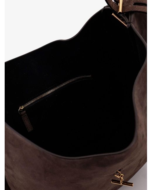 MINOBOSSI Black Suede Crossbody Bag