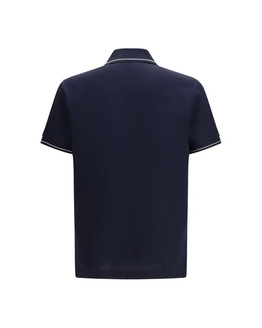 Ferragamo Blue Gancini Polo Shirt for men