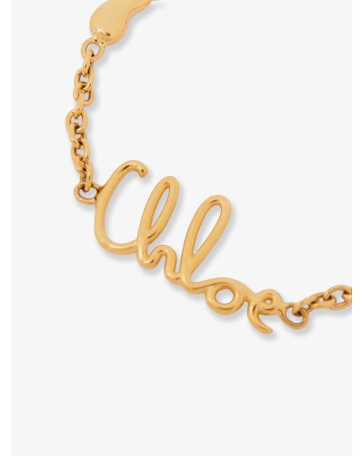 Chloé Metallic Chloé Iconic Brass Bracelet