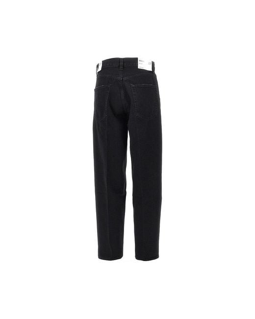 Agolde Black 80's High-Rise Jeans