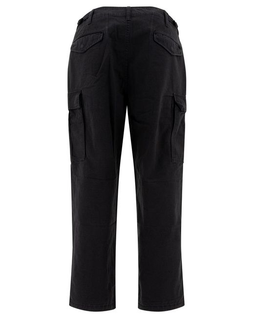 Stussy Black Cotton Trousers for men