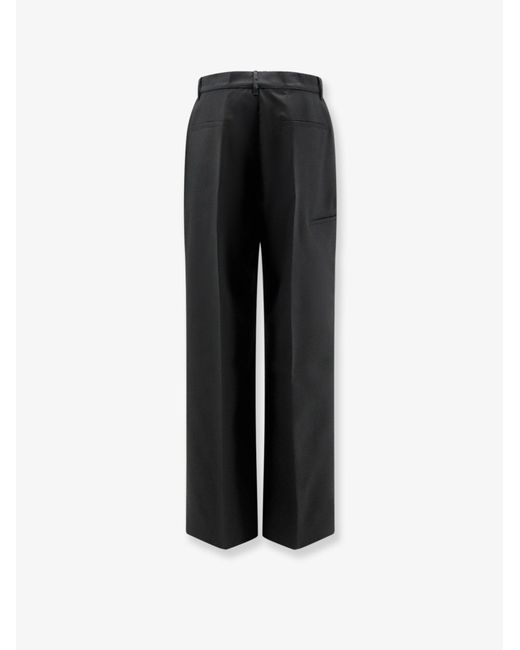 Rick Owens Black Wool Trousers