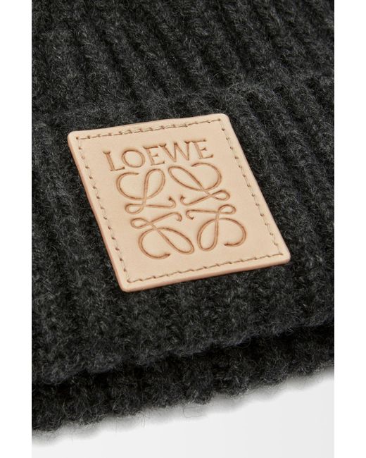Loewe Black Cashmere Beanie for men