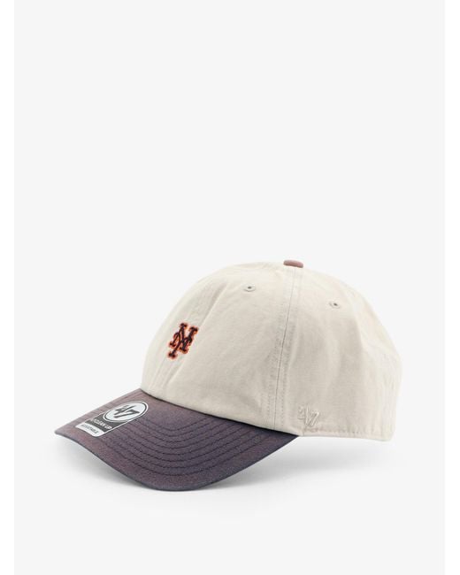 Represent White Cotton Hat With Embroidered Logo for men