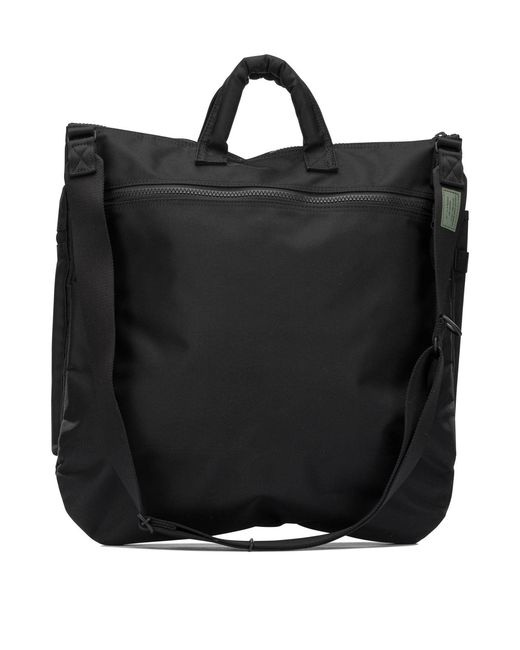 PORTER-YOSHIDA & CO Black "2 Way Helmet" Crossbody Bag Large for men