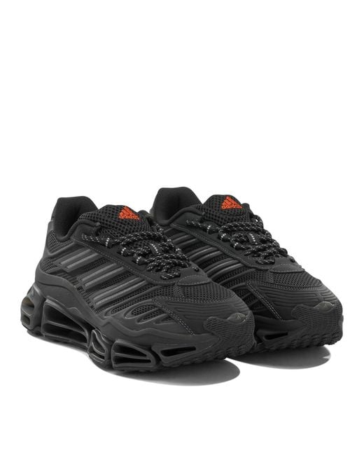 Adidas Originals Black Megaride Ag Fabric Rubber Sneakers