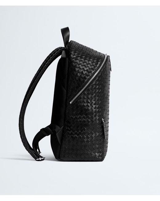 Bottega Veneta Black Intrecciato 1975 Backpack for men