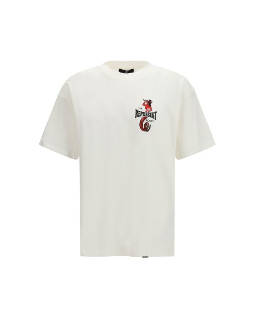 Represent White The Viper Room Dice T-Shirt Flat for men