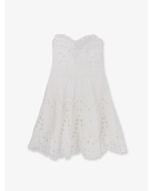 Charo Ruiz White Bail Short Dress
