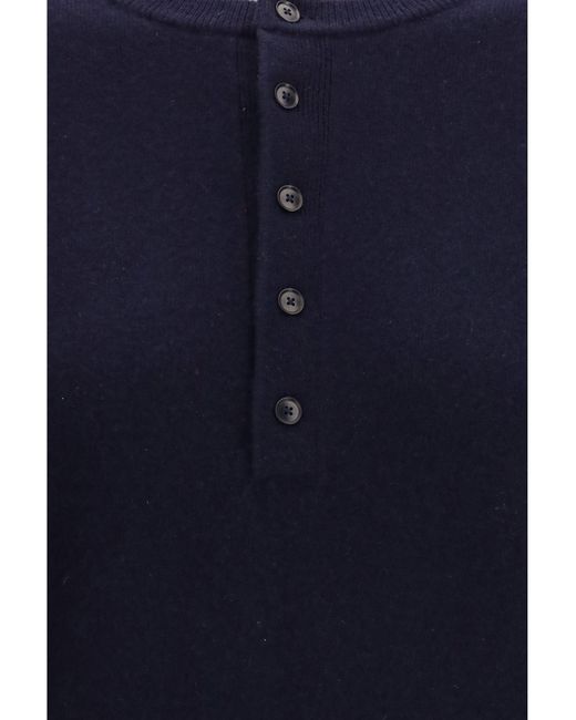 Extreme Cashmere Blue Crew-Neck Sweater N°477 Mimi